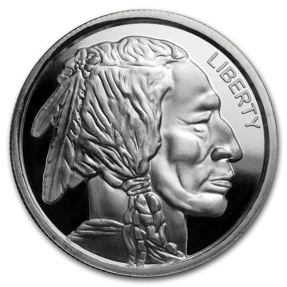 1 oz Silver High Relief Round - Buffalo 1 oz Silver High Relief Round - Buffalo